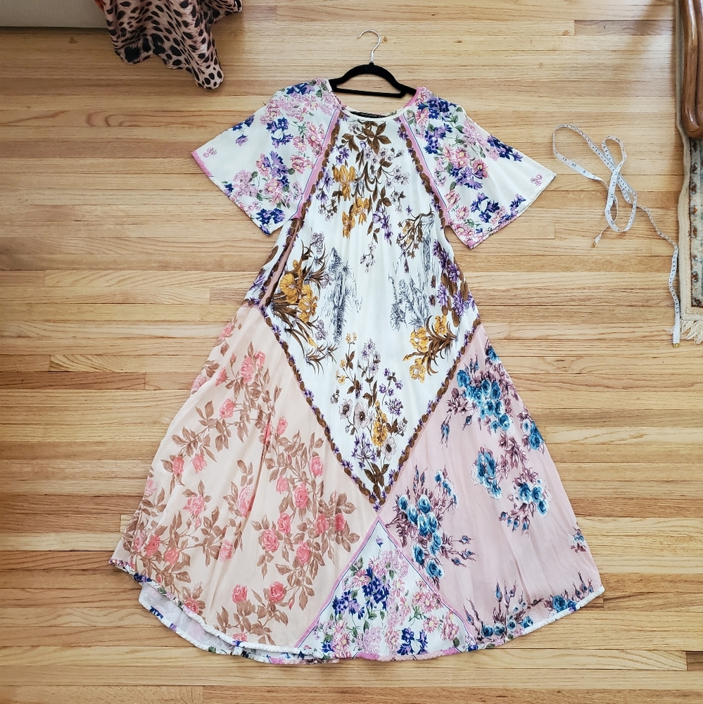 ZARA Trafaluc Collection Floral Maxi Dress
